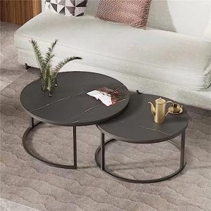 black-round-tables-set-nesting-marble-look-tabletop-large-size-5-star-furniture