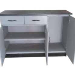 Alternative view of Grey Kitchen Cupboard - Assembled - 1.3m in Width - Storage