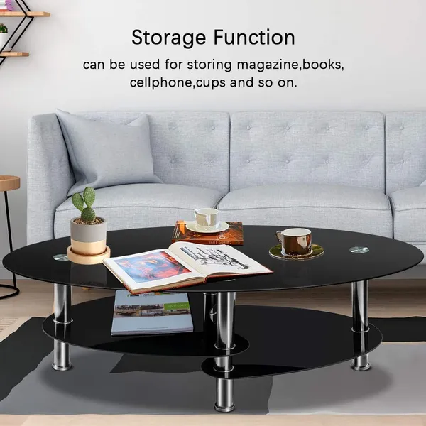 3-tier-coffee-table-oval-shape-black-glass-assembled-5-star-furniture