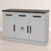 Storage Cupboard Gloss Grey