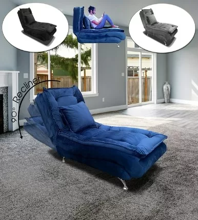 blue-velvet-sleeper-chair-recliner-3-positions-silver-steel-legs-5-star-furniture