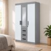 Clothing Wardrobe 1200 mm width Hang Cheap Three Drawers