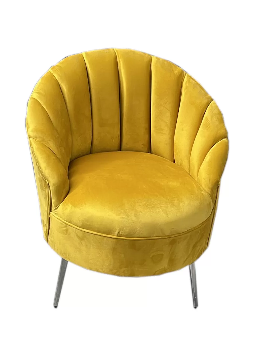 yellow-accent-chair-round-shape-velvet-with-golden-legs-5-star-furniture