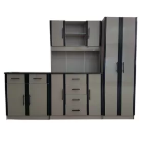 grey-kitchen-cupboard-set-gloss-black-moulds-assembled-5-star-furniture