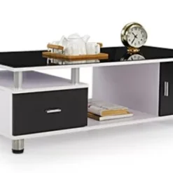 Alternative view of Coffee Table with drawer - Two tone - Raised - Assembled