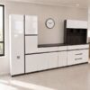 White-and-Brown Kitchen Cupboard Set at 5starfurniture.co.za