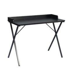 Alternative view of Student desk - Small - Black with Modern Metal frame - Assembled