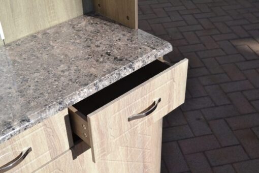 Set of Cream Kitchen Cupboards 2.4m width Assembled Affordable - Image 4