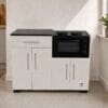White Microwave Cupboard with Storage Ready-made Affordable