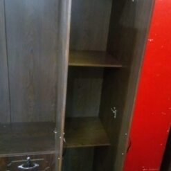 Alternative view of Wardrobe Brown 3 Doors - 1.2m wide - Mirror - Lock - Assembled