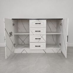 storage-cupboard-marble-top-1250mm-unit-open doors