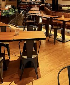 Alternative view of Dining Chair Black Metal - Ready-to-use - Durable and strong