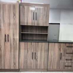 Kitchen Cupboard Set Brown - High gloss - Assembled