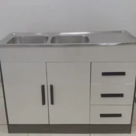 Under-counter Sink on Cupboard 1.2m Durable from 5 Star Furniture