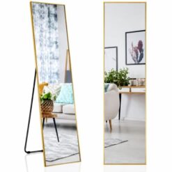mirror-full-length-freestanding-narrow-gold-frame-1600mm-tall