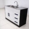 Undercounter Sink on Cupboard - Double, Cold Water Tap included - 5starfurniture.co.za