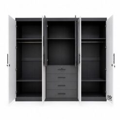 6 door wardrobe with drawers