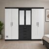 Six-Door Wardrobe with Drawers 4 Affordable 2400mm width
