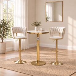 gold and white bar table_supportive