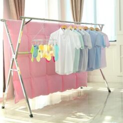 Laundry Rail 2-tier foldable - Zero-rust, stable, does not fall over - 5starfurniture.co.za