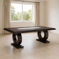 Dining Table 2-Meter Mahogany Round legs 8 seater Affordable