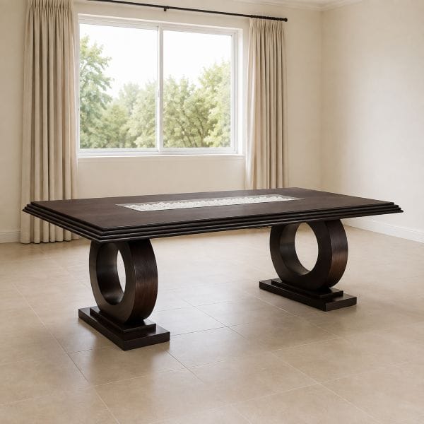 Dining Table 2-Meter Mahogany Round legs 8 seater Affordable 1 Dining Table 2-Meter Mahogany Round legs 8 seater Affordable