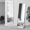 Mirror Full-Length black narrow frame Freestanding 1600mm tall - 5starfurniture.co.za