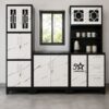 raised-steel-kitchen-cupboards-set-black-and-white-at-5star-furniture
