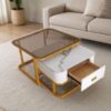 Modern Coffee Table Set with Drawer 2-pieces Affordable
