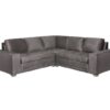 Corner Sofa Grey Velvet - Firm but plush feel L Shaped Guarantee - 5starfurniture.co.za