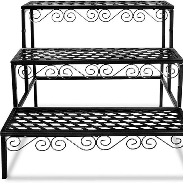 3 Tier Metal Stand - Metal shelves and frame Durable Ready to use - Image 5