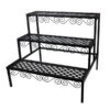 3 Tier Metal Stand - Metal shelves and frame Durable Ready to use