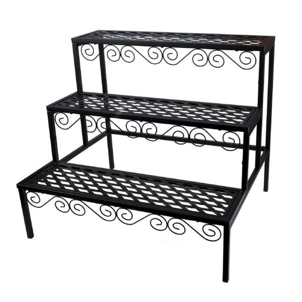 3 Tier Metal Stand - Metal shelves and frame Durable Ready to use - 5starfurniture.co.za
