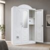 Steel Wardrobe 1200mm wide White Lockable Affordable