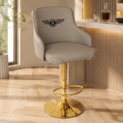 Gas-lift kitchen bar chair gold leg