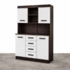 Cupboard with storage drawers - Assembled White doors - Gloss - 5starfurniture.co.za