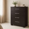 Brown Four-Drawer Cupboard-Ready-to-use Smooth inside Raised-at-5starfurniture.co.za