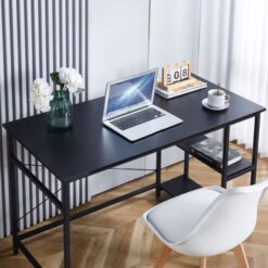 Metal structure Black Desk With Bookshelf, 1.2m width at 5starfurniture.co.za