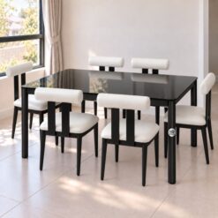 black glass dining table with chairs 5starfurniture.co.za