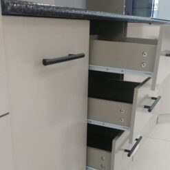 Alternative view of 4-Pc Kitchen Cupboards Cream 2.9m with. Corner, sink included