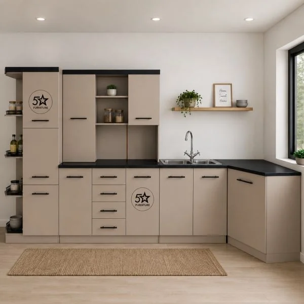 4-piece kitchen cupboard set 2.9m with corner and sink