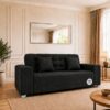 Dark Grey Sleeper Couch Tapestry 1800mm Width Double bed