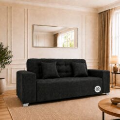 Dark Grey Sleeper Couch Tapestry 1800mm Width Double bed