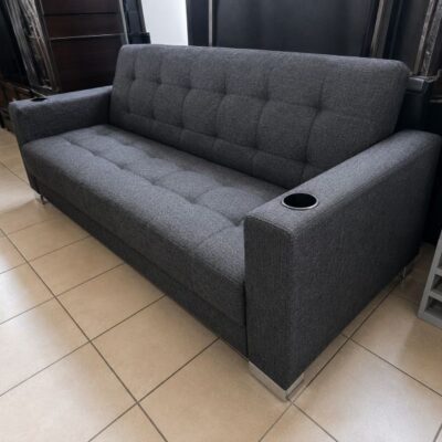 sleeper-couch-with-cupholders-charcoal-real-live-example