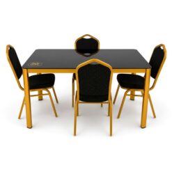 Black table top and gold legs_main